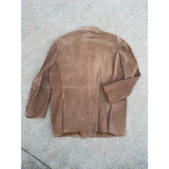 Vintage J. Ferrar Genuine Leather Front Pocket Blazer – Size XL - Picture 9 of 9